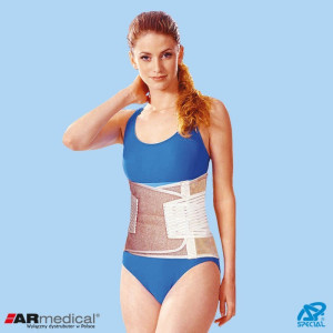 Wysoki pas lędźwiowo-krzyżowy z 4 wzmocnieniami SP-267 firmy ARMEDICAL - XXL